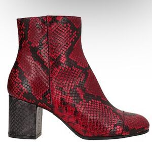 Zadig & Voltaire Lena Mid Heel Leather Ankle Boots 37